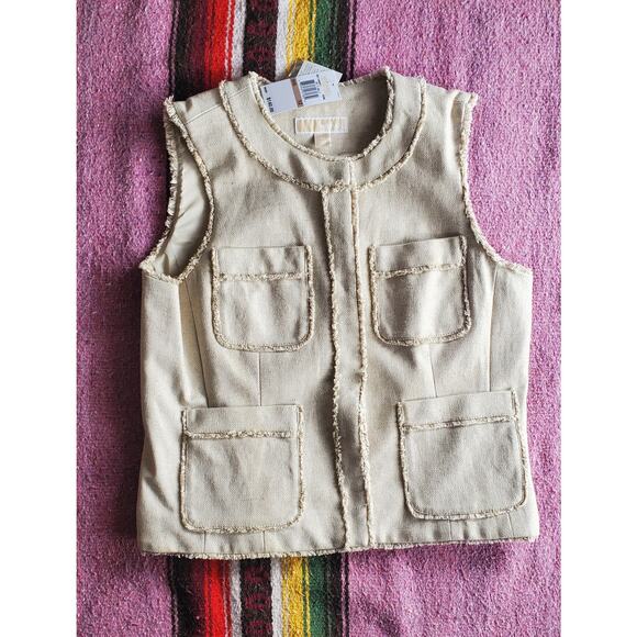 NWT Michael Kohrs Beige Vest 12 - Picture 1 of 5